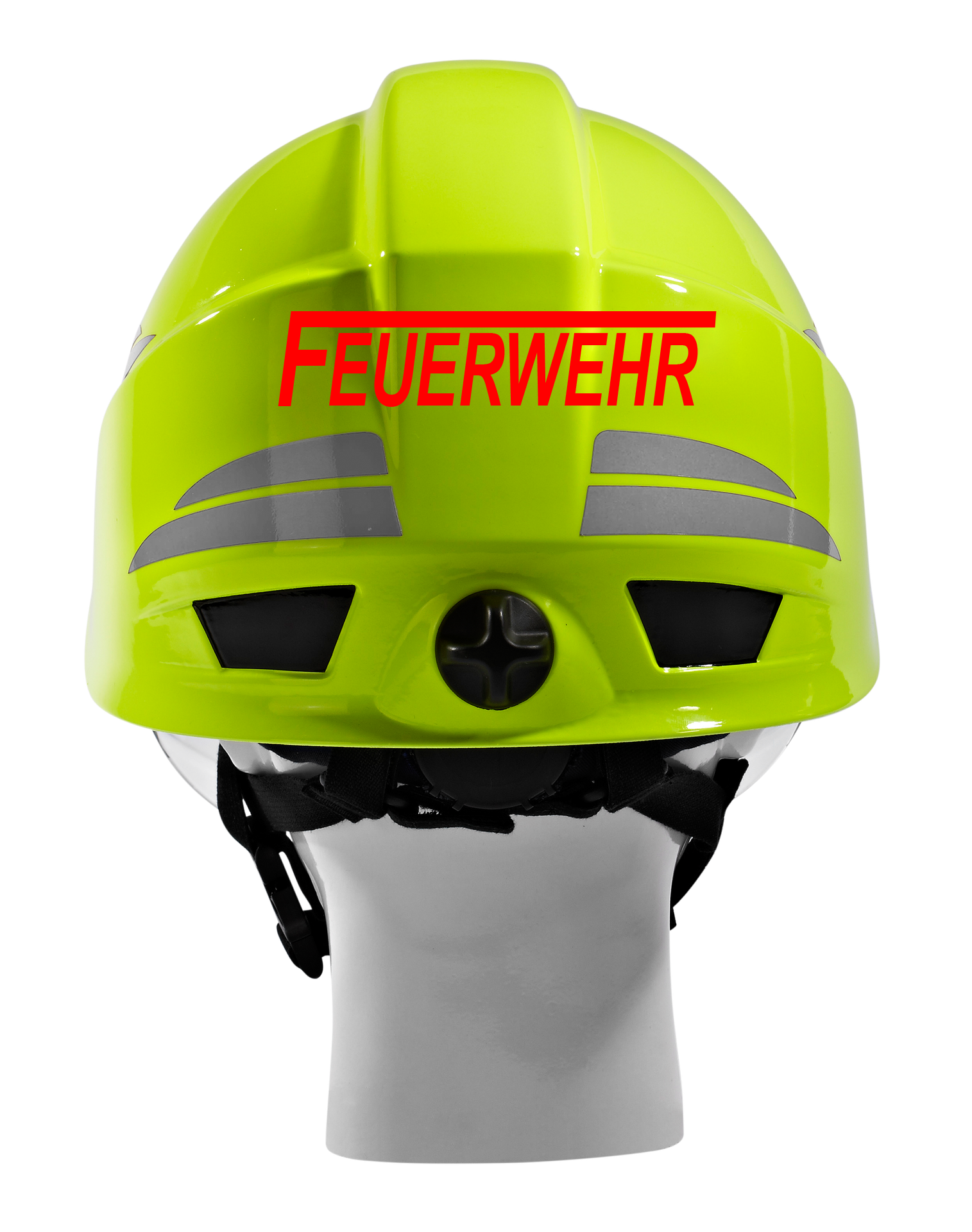 Professioneller FEUERWEHR Helm-Schriftzug – 19x3,5cm (Rot)
